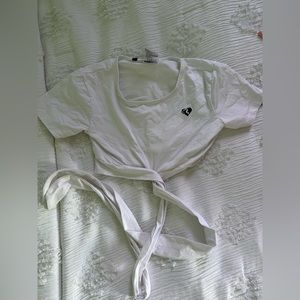 Workout shirt crop top